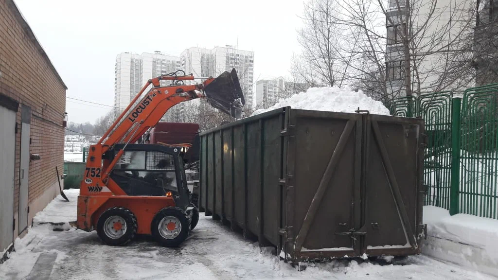 Вывоз снега контейнерами в Дагестанских Огнях — цена от 3303 руб., заказать контейнер для снега в ПроМусор
